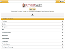 Tablet Screenshot of luthersales.com